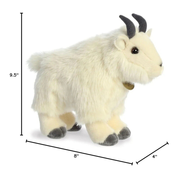 Aurora White Miyoni Mountain Goat Stuffed Animal Medium - Picture 5 of 9